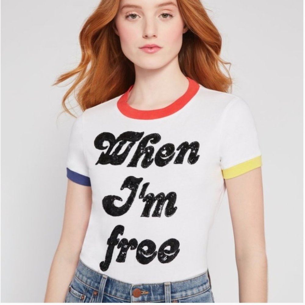 NWT Alice + Olivia X lakwena tee XS